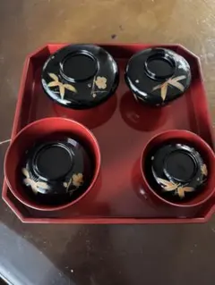 鹿野漆器 スズラン装飾の八角形重箱 - メルカリ