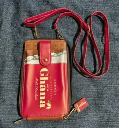 美品　Ghana チョコレート　スマホ　ショルダー　バッグ　欠品あり