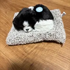 すやすやおやすみ　わんちゃん　スリーピングドッグ　ぬいぐるみ　リアル　子犬