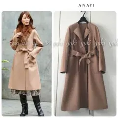極美品✨ANAYI アナイ　トレンチコート　現行　スプリング　ライナー　ロング丈 2025年最新】ANAYI レディース トレンチコート・スプリング