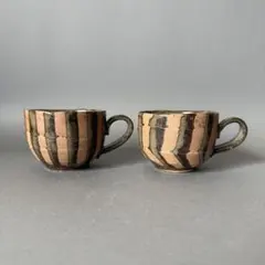 美濃焼　FOLK ART マグカップ 2点