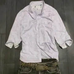 archive y2k NICOLE リネン 花柄シャツ 平成お兄系 ギミック