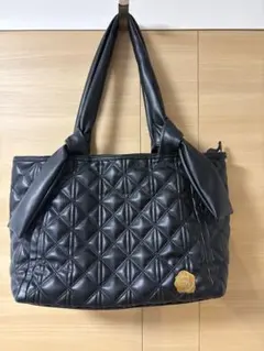 青木美沙子さん　しまむら　ニナス　コラボ　トートバッグ　黒のサムネイル
