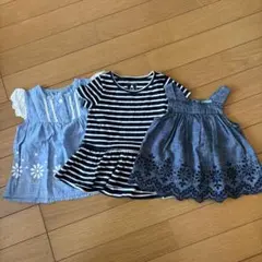 ベビー服女の子80㎝　３枚セットです