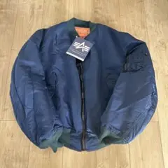 90’s alpha 2XL ブリーチ MA-1 ネイビー ピンク anytee