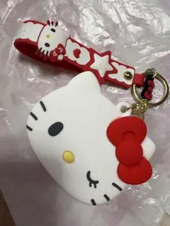 キティちゃん シリコン ポーチ 財布 キーホルダー