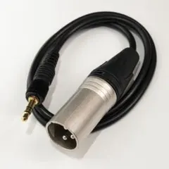 3.5mm→XLRオス 変換ケーブル