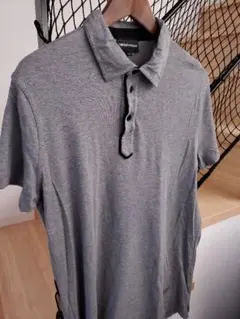 【美品】 EMPORIO ARMANI ポロシャツ ニット ストレッチ イーグルのサムネイル