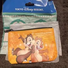 TDR ポーチ ミッキーマウスと仲間たち チップとデール