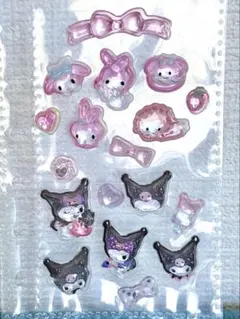 サンリオ　ボンボンドロップシール　マイメロ　クロミちゃん　セット　おすそわけ　②