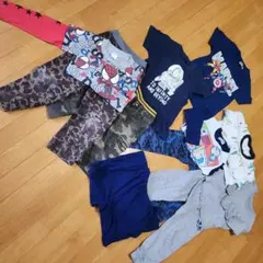 110cm パジャマ 半袖 ロンティー 半ズボン 長ズボン