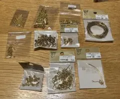 【中古品金具まとめ売り】金具セットと5mmピアス芯立