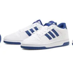 ※期間限定値下げ！【美品】adidasスニーカー ホワイト/ブルーのサムネイル