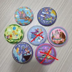 ディズニー 刺繍 缶バッチ 5点セット