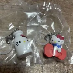 ハローキティ　アメリカン デザイン めじるしアクセサリー　りぼん　ミルク　２点