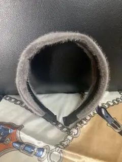 ⭐︎値下げ交渉OK!⭐︎お呼ばれ用　ファーヘアカチューシャ(ヘアバンド)