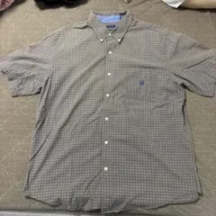 CHAPS 半袖チェックシャツ ブラウン系のサムネイル