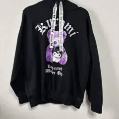 kuromi パーカー　クロミ　クマ　黒　Ｌサイズ