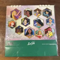 2026年 エイブル　ディズニー　プリンセス　卓上カレンダー　ディズニー