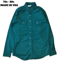 【70s−80s・アメリカ製】FIVE BROTHER シャモアクロスシャツ