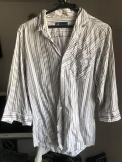 トルネードマート ストライプ 七分丈シャツ
