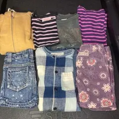 キッズ110サイズ 7着　デニムダンガリーフィスdenim dungaree