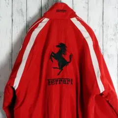 フェラーリ Ferrari ビッグロゴ刺繍 レーシングジャケット ビッグサイズ
