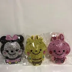 ディズニー キラキラ ストーンキーチェーン 3個セット