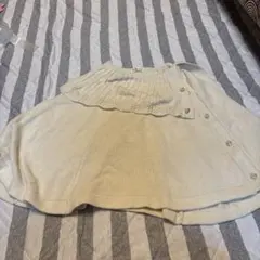 アイボリー ニットケープ