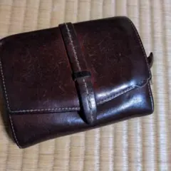 ダコダ二つ折り財布 ダークブラウン レザーのサムネイル