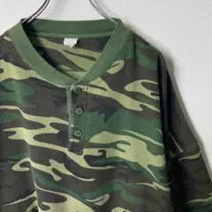 vintage Rothco henry neck thermal camoのサムネイル