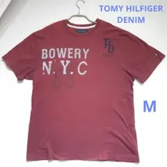 TOMYHILFIGER DENIM　メンズ　Tシャツ　ボルドー　Mのサムネイル