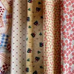 カントリーコットン生地5枚セットはぎれ