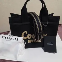 COACH ブラック ショルダーバッグ