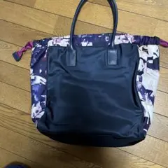 未使用級！Paul Smithナイロン 抽象的な花柄切り替えトートバッグ　男女