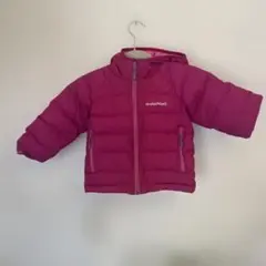 美品mont-bell キッズダウンコート 100cm ピンク