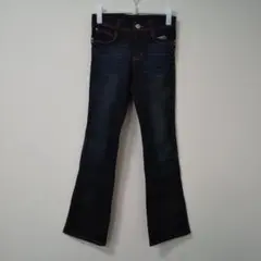 SOMETHING フレアジーンズ ブーツカット インディゴ 日本製風美脚デニム