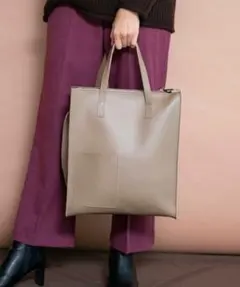 210nouve A4 2WAYトートショルダーバッグ ベージュ