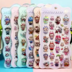 labubuラブブBONBON DROP シール6枚セット