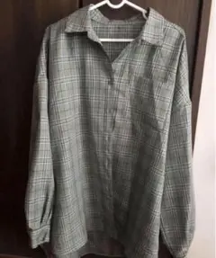 シャツ　ゆったり　L サイズ　チェック