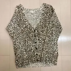 ヒアーズレオパードカーディガン（Mサイズ）