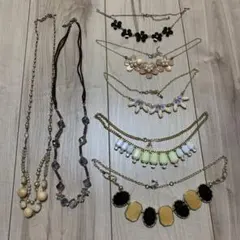 アクセサリー　ネックレス　7点セット　ビジュー　ビス　ハートダンス　ゴージャス