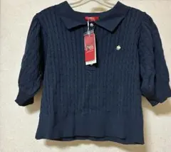 ダズリン　POLO BCS コラボ　ケーブルポロニットトップスのサムネイル