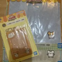 とっとこハム太郎　一番くじ　Ｊ賞ハンドタオル I賞カードホルダー　ハム太郎セット