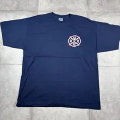 古着　消防Tシャツ　ギルダン　美品　アメリカ　消防署（V.S. F.D.）紋章
