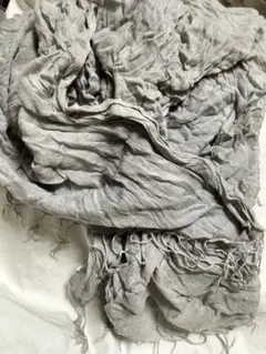 ʕ⁠·⁠ᴥ⁠·⁠ʔミッシェルクラン大判ストール・ショール　グレー１８０✕１００