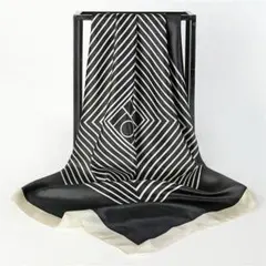 ☆スカーフ⭐︎シルクタッチ☆おしゃれ⭐︎レディース☆モノトーン大判15