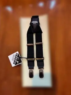 U.P renoma サスペンダー 黒　未使用　箱・タグ付き