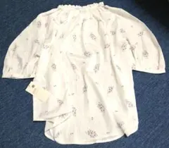 トップス 花柄 ブラウス earth アース 新品未使用 タグ付き