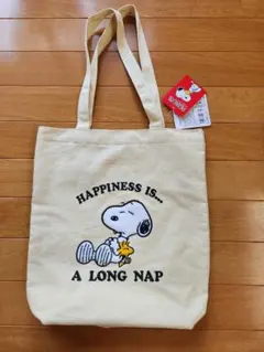 新品未使用　スヌーピー　トートバック　サガラ刺繍